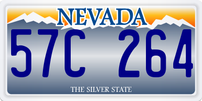 NV license plate 57C264