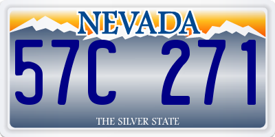 NV license plate 57C271