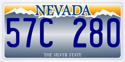 NV license plate 57C280
