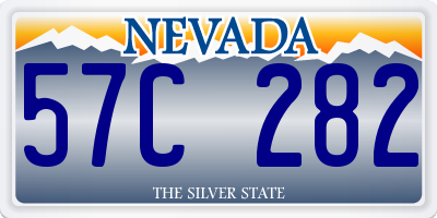 NV license plate 57C282