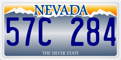 NV license plate 57C284