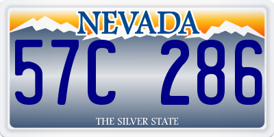 NV license plate 57C286