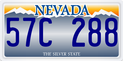 NV license plate 57C288