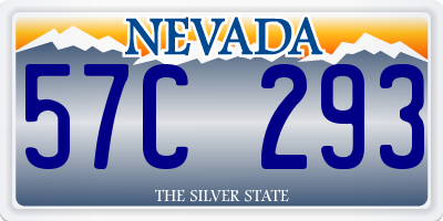 NV license plate 57C293