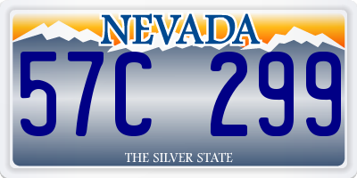 NV license plate 57C299