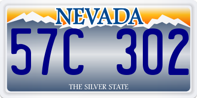 NV license plate 57C302