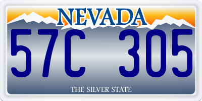 NV license plate 57C305