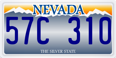 NV license plate 57C310