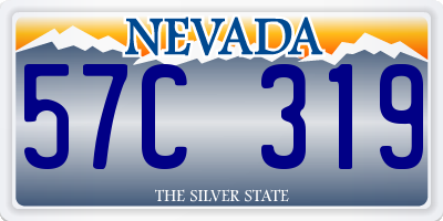 NV license plate 57C319