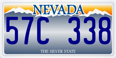 NV license plate 57C338