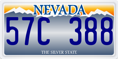 NV license plate 57C388