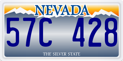 NV license plate 57C428