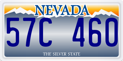 NV license plate 57C460