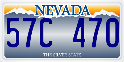 NV license plate 57C470