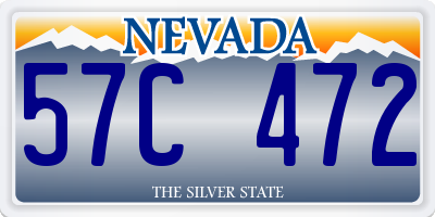 NV license plate 57C472