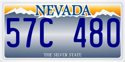 NV license plate 57C480