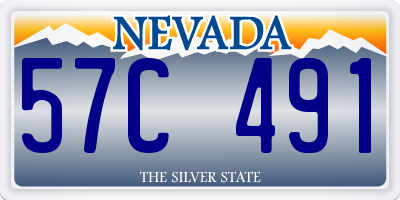 NV license plate 57C491