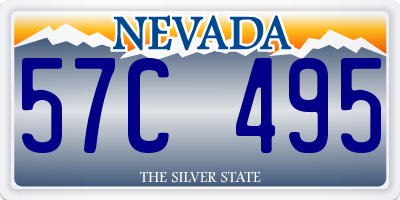 NV license plate 57C495