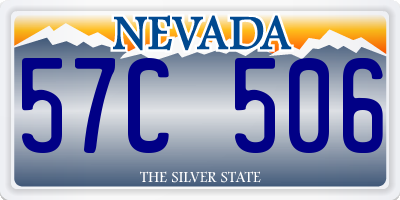 NV license plate 57C506