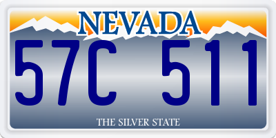 NV license plate 57C511