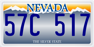 NV license plate 57C517