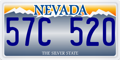 NV license plate 57C520