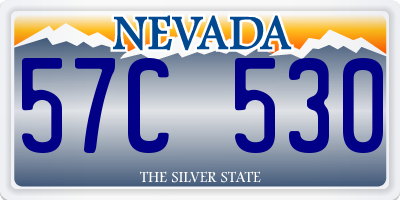 NV license plate 57C530