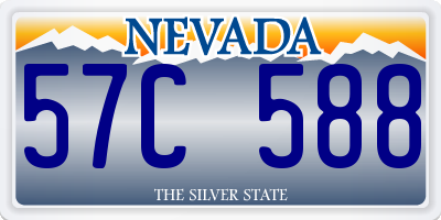 NV license plate 57C588