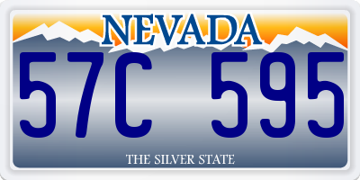 NV license plate 57C595