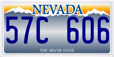 NV license plate 57C606