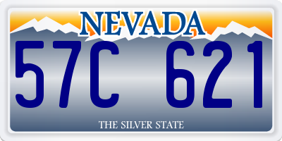 NV license plate 57C621