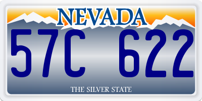 NV license plate 57C622