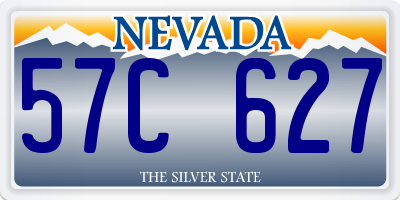 NV license plate 57C627