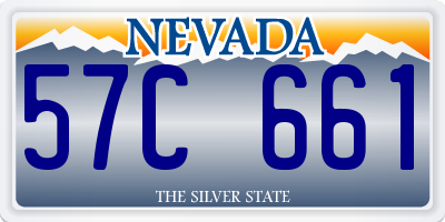 NV license plate 57C661