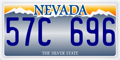 NV license plate 57C696
