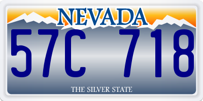 NV license plate 57C718