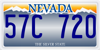 NV license plate 57C720