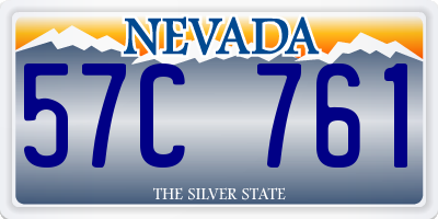 NV license plate 57C761