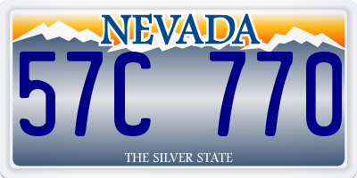 NV license plate 57C770