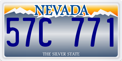 NV license plate 57C771