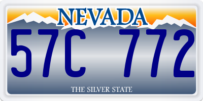 NV license plate 57C772