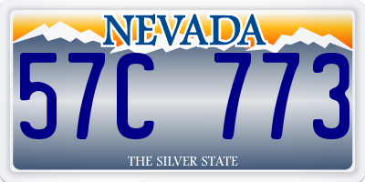 NV license plate 57C773