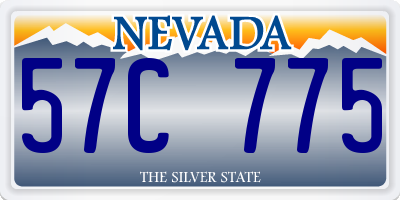 NV license plate 57C775