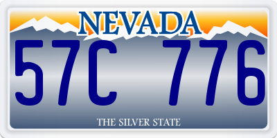 NV license plate 57C776