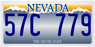 NV license plate 57C779