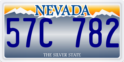 NV license plate 57C782