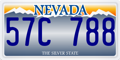 NV license plate 57C788