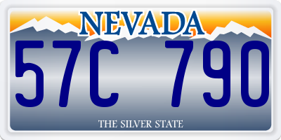 NV license plate 57C790