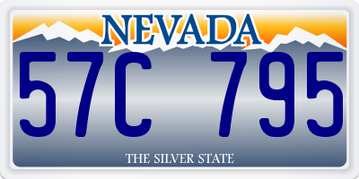 NV license plate 57C795
