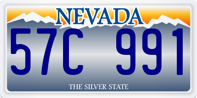 NV license plate 57C991